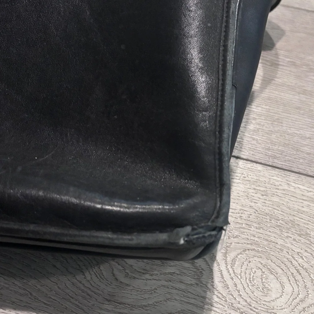 Coach Briefcase Black Leather Messenger Bag‎ Laptop A1S-5310 Business
